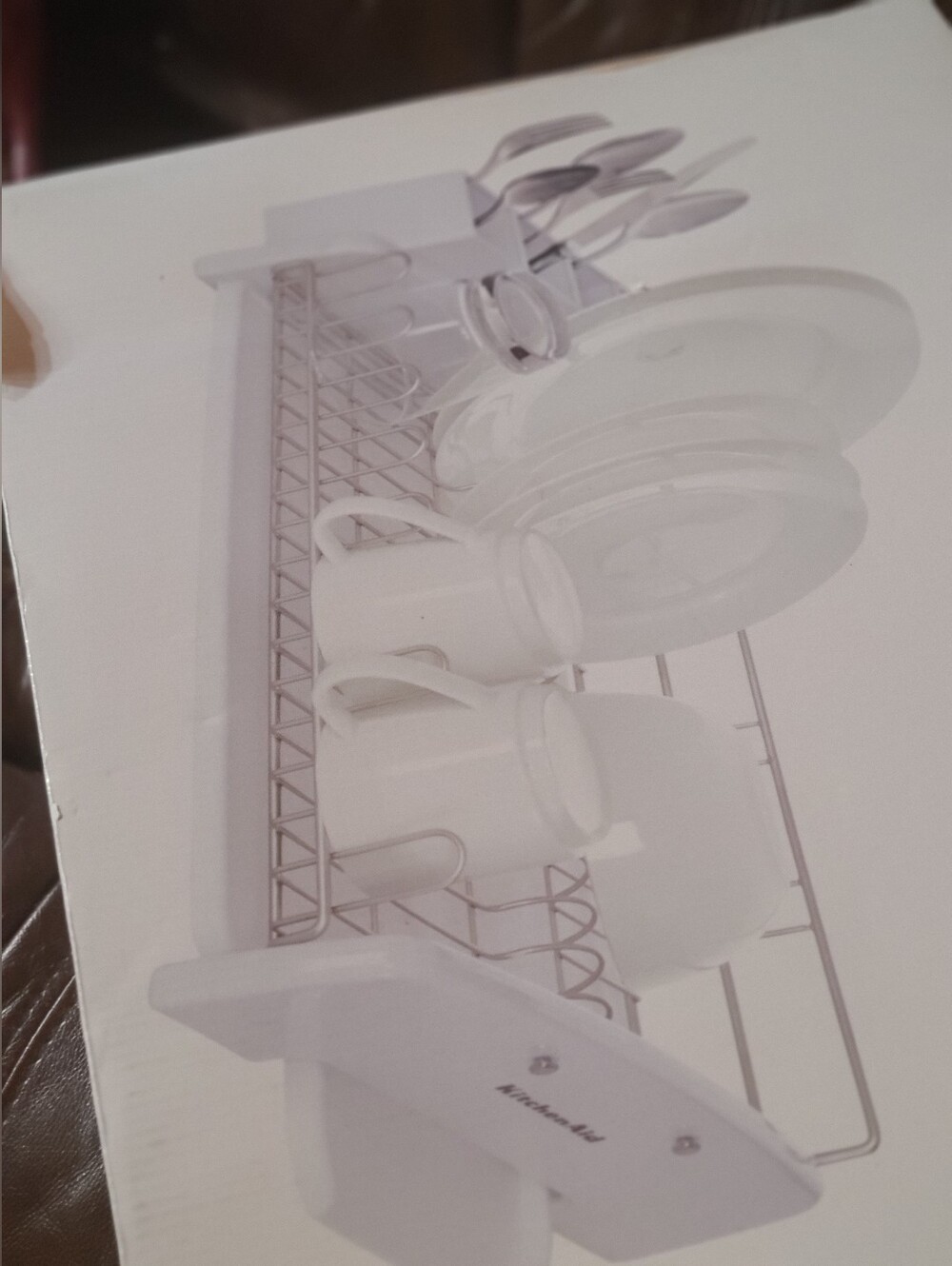 KitchenAid White 3-Piece Dish Drying Rack Set - Picture 2 of 4